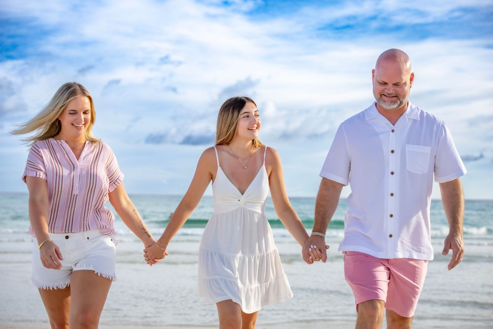 Candid family beach photos Panama City